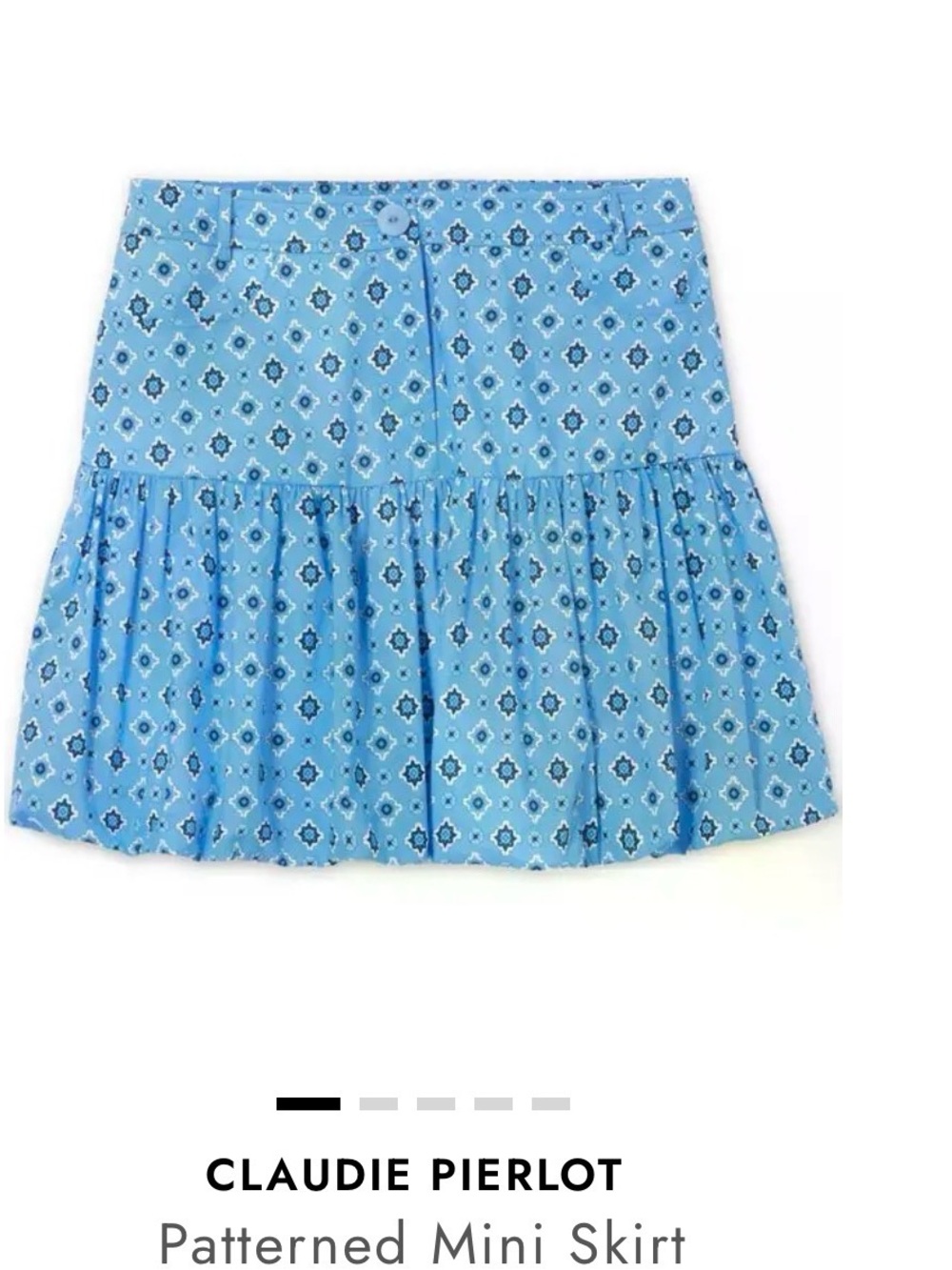 CLAUDIE PIERLOT
Patterned bubble Mini Skirt